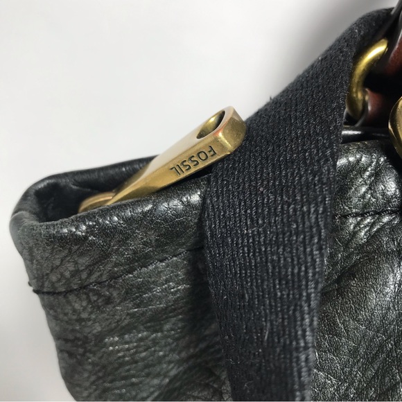 Fossil Leather Tote with Shoulder Strap - Picture 5 of 16